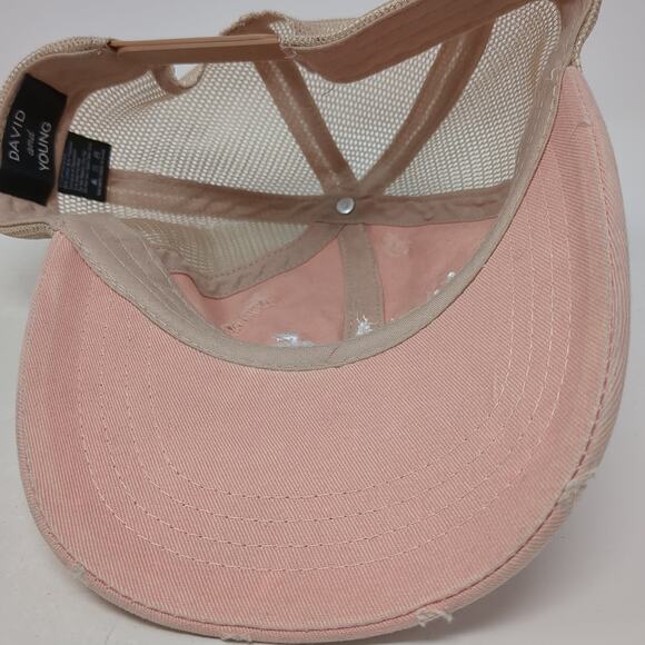 Not All Heroes Wear Capes Snapback Trucker Hat Pink One Size David And Young - Picture 7 of 9